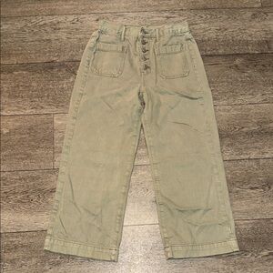 American Eagle Wide Leg-High Waist Crop